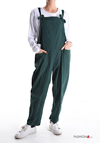 adjustable Cotton Dungaree with pockets with T-shirt - ph 1