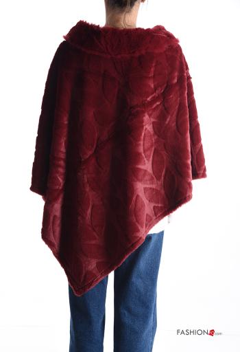 Poncho pelliccia sintetica asimmetrico - ph 2