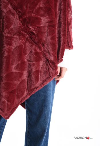 Poncho pelliccia sintetica asimmetrico - ph 4