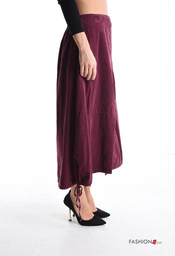 Gonna in Cotone vita bassa con coulisse con elastico - ph 3