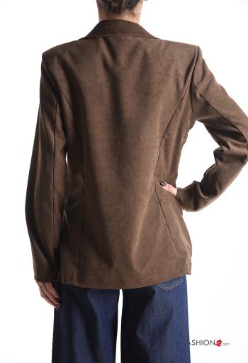 Samt Jacke mit Knöpfen mit Futter - ph 2