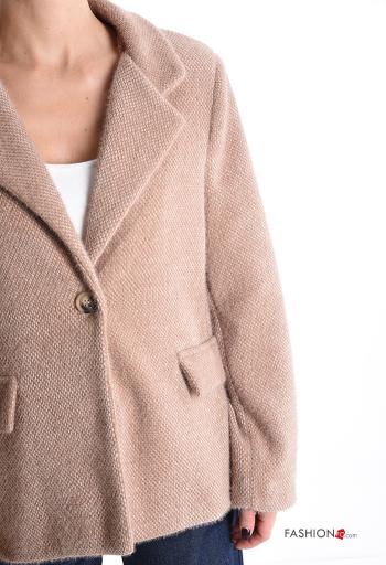 Giacca maniche lunghe con fodera con bottoni con tasche - ph 4
