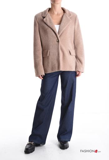 Giacca maniche lunghe con fodera con bottoni con tasche - ph 5