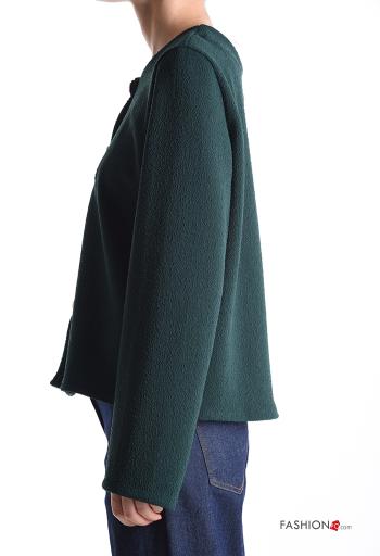 long sleeve crew neck Cardigan with buttons - ph 3