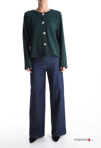 long sleeve crew neck Cardigan with buttons - ph 5