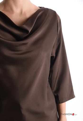 Satin Bluse 3/4 ärmel - ph 4