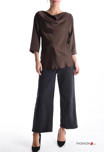 Satin Bluse 3/4 ärmel - ph 5
