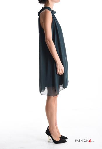 Abito senza maniche chiffon con fiocco con fodera - ph 3