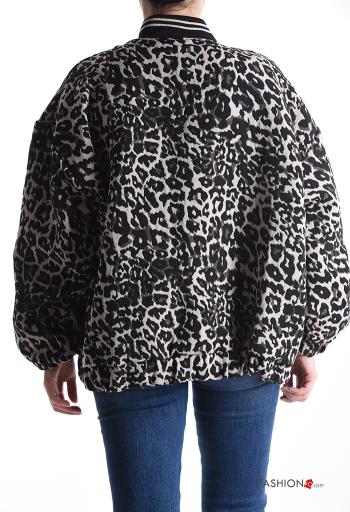 Tiermuster Jacke aus Baumwolle mit Futter mit gummizug - ph 2