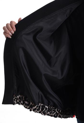 Tiermuster Jacke aus Baumwolle mit Futter mit gummizug - ph 6