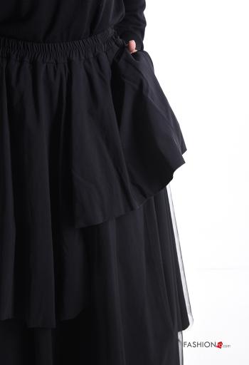 Gonna tulle con elastico con balze con tasche - ph 4