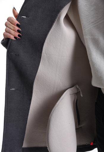 mini Coat with buttons without lining with pockets with hood - ph 6
