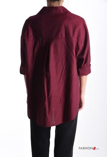 Camicia in Cotone maniche lunghe con colletto con bottoni - ph 2