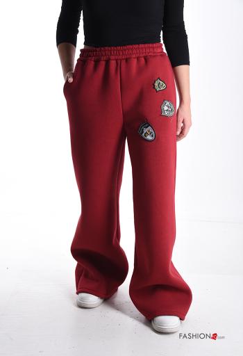Pantalone sportivo in Cotone lungo con tasche con elastico - ph 1