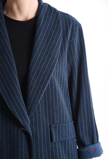 Striped long sleeve Wool Mix Jacket with buttons without lining - ph 4