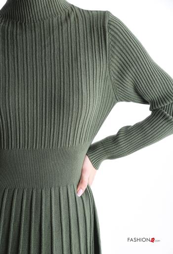 Abito costine maniche lunghe a collo alto - ph 4