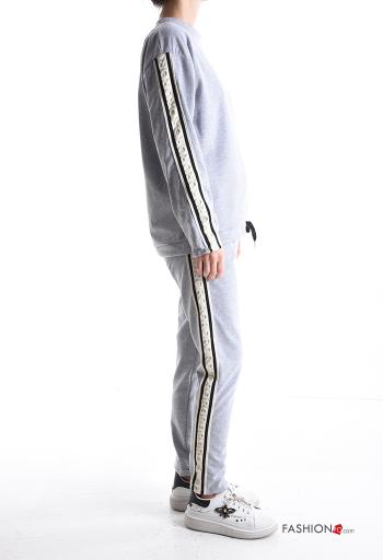 Tuta sportiva in Cotone maniche lunghe girocollo con tasche con elastico - ph 3