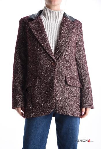 Jacket with buttons with lining with pockets
