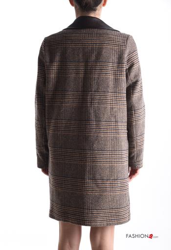Tartan Coat with buttons with lining with pockets - ph 2