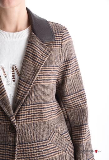 Tartan Coat with buttons with lining with pockets - ph 4