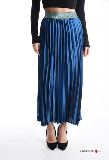 Gonna raso plissé lurex con elastico - ph 1