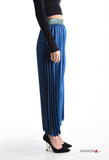 Gonna raso plissé lurex con elastico - ph 3