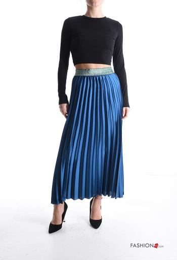 Gonna raso plissé lurex con elastico - ph 5