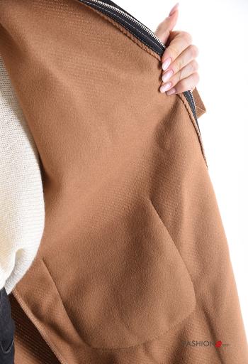 Coat with pockets without lining with zip with hood - ph 5