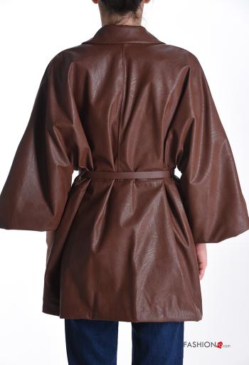 with collar Jacket with belt with lining - ph 2