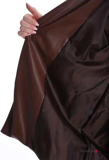 with collar Jacket with belt with lining - ph 6