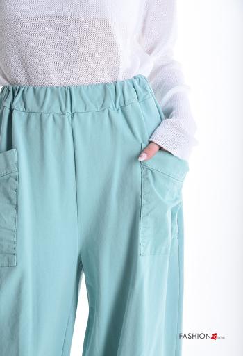 Pantalone in Cotone oversize con tasche con elastico - ph 4