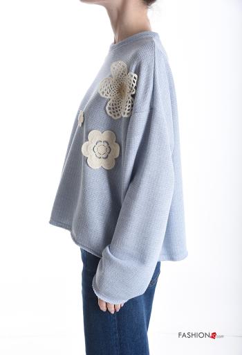 Pull en Coton manches extra-longues col rond - ph 3