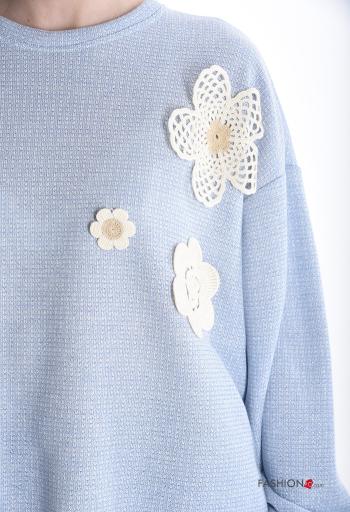 Pull en Coton manches extra-longues col rond - ph 4