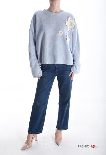 Pull en Coton manches extra-longues col rond - ph 5