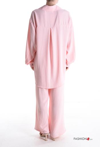 Ensemble coordonné manches longues oversize à collet avec poches avec élastique à boutons - ph 2