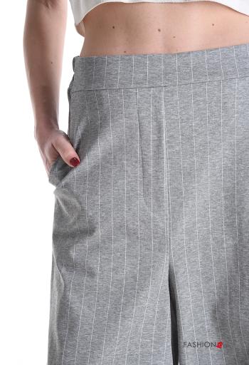 Pantalone oversize Fantasia righe con tasche con elastico - ph 4