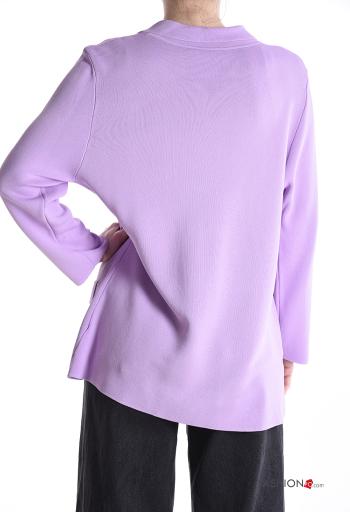 long sleeve with collar Cardigan with buttons - ph 2