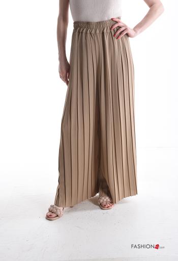 Pantalone plissé lungo con elastico - ph 1