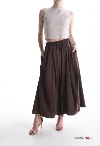 Pantalone oversize cavallo basso con tasche con elastico - ph 5