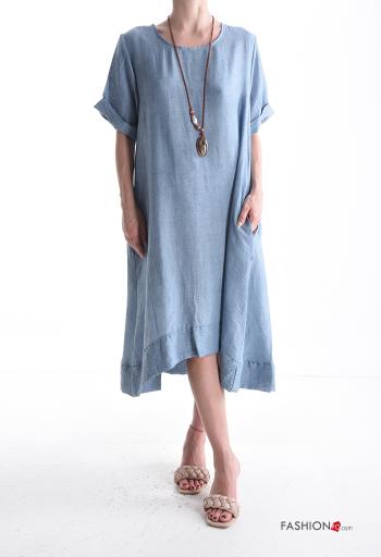 Abito regolabile maniche corte con collana - ph 1