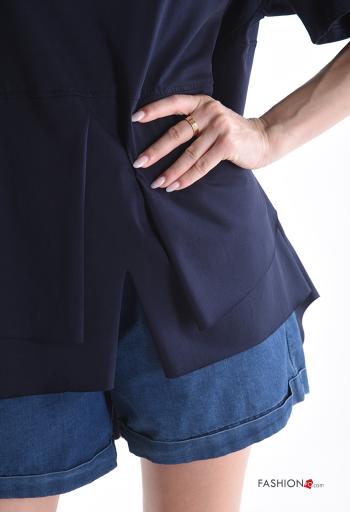 short sleeve Cotton T-shirt with buttons - ph 4
