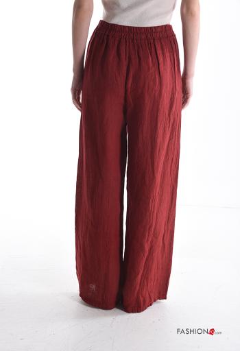 Pantalone in Lino lungo con elastico - ph 2