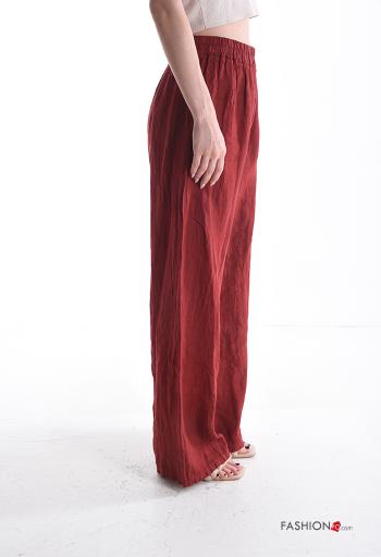 Pantalone in Lino lungo con elastico - ph 3