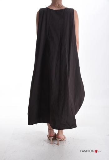 ärmellos lange Kleid aus Baumwolle - ph 2