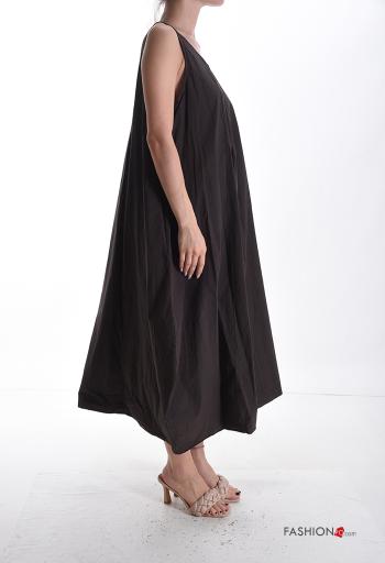 ärmellos lange Kleid aus Baumwolle - ph 3