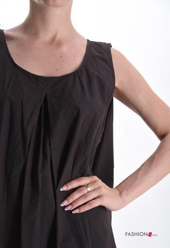 ärmellos lange Kleid aus Baumwolle - ph 4