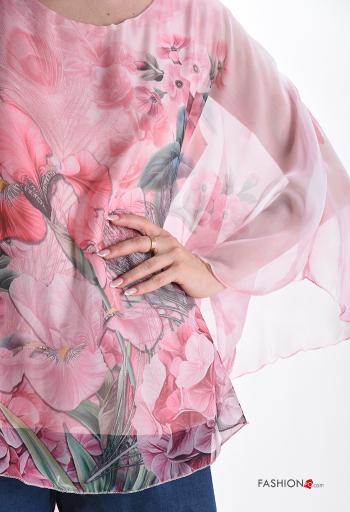 Floral long sleeve chiffon Top with lining - ph 4