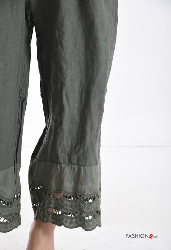 Pantalone in Lino con tasche con elastico - ph 4