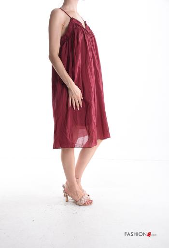 Vestido em Algodão sem mangas oversize regulável pelo joelho com forro - ph 3