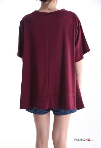 T-shirt manches courtes oversize col rond - ph 2